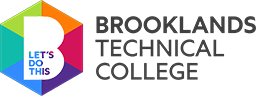 Brooklands Technical College logo with a large "B" and the phrase "LET'S DO THIS" inside, alongside the college name in bold text—in reference to Krome delivering them trusted IT Support Surrey Services.